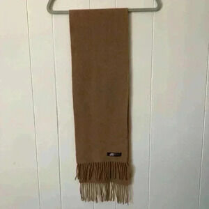 La Fiorentina 100% Cashmere Tan Solid Soft Scarf